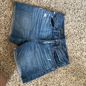 J Crew denim shorts- High waisted